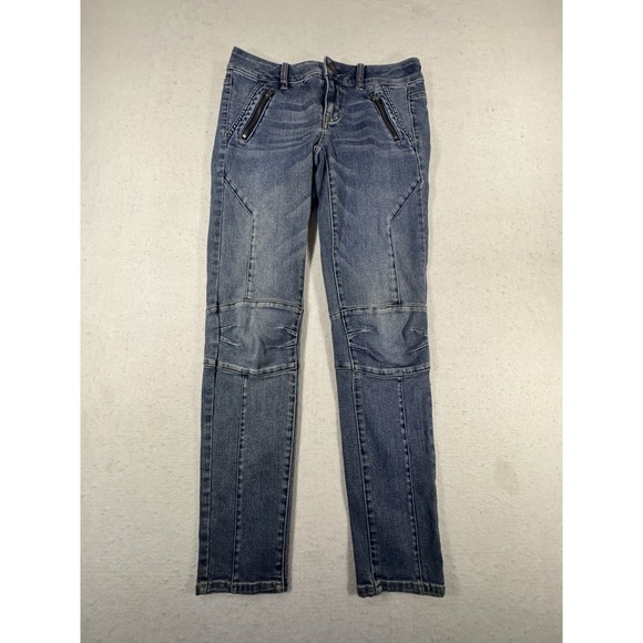 American Eagle Outfitters Denim - American Eagle Jegging Ankle Jeans Women's Size 2 Super Stretch Moto Zipper
